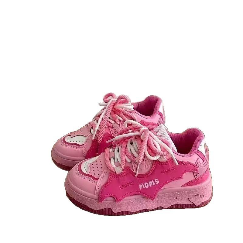 Dragon fruit bat dopamine high street skateboard bread shoes platform casual versatile campus school board shoes white shoes