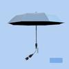 Pure Color Universal Baby Parasol with Holder Clip Lamp Sun Protection  for Trolley Bike Wheelchair