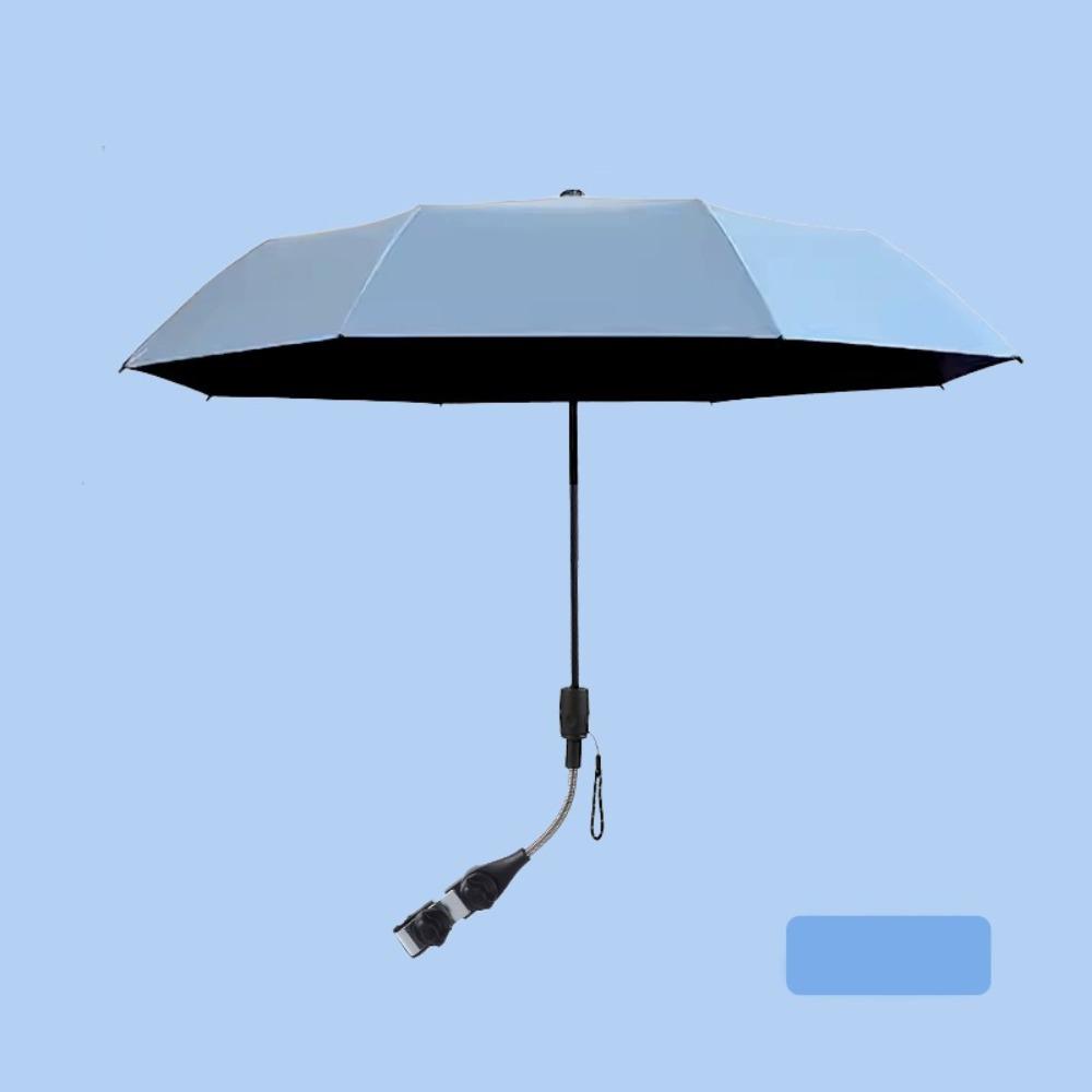 Pure Color Universal Baby Parasol with Holder Clip Lamp Sun Protection  for Trolley Bike Wheelchair