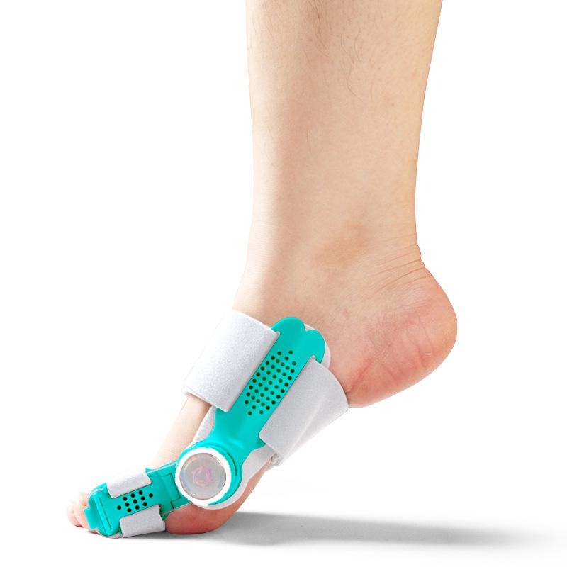 Регулируемый ортопедический корректор косточки большого пальца ноги зелёный