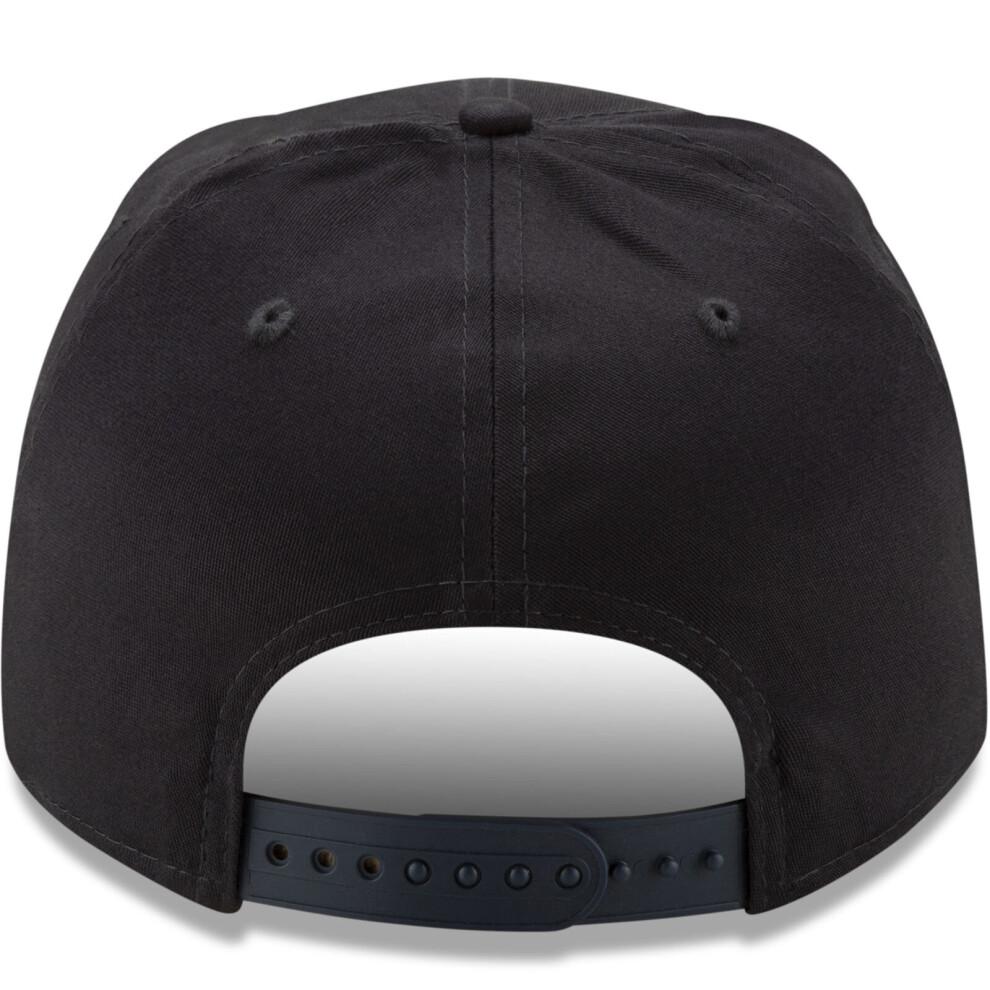 (SM, Navy) New Era New York Yankees 9FIFTY Stretch Snap Adjustable Baseball Cap Hat - Navy