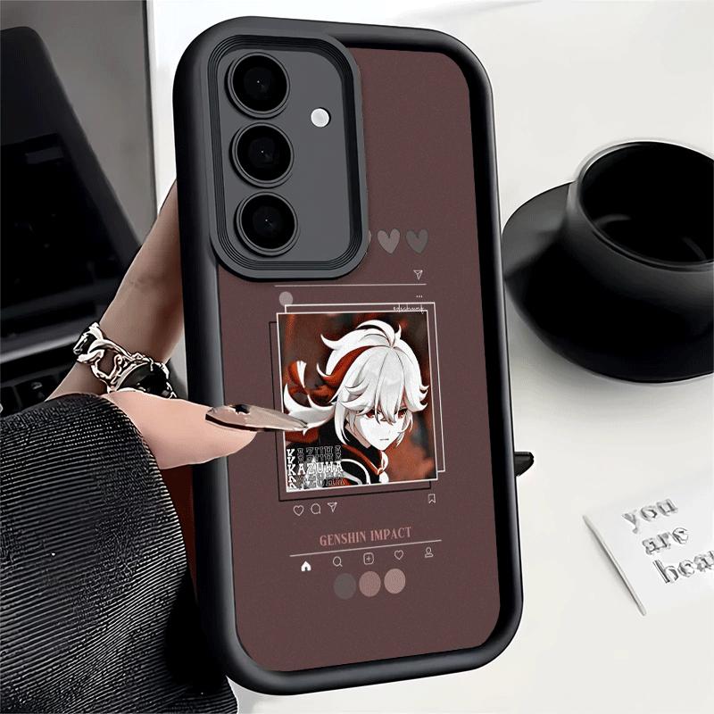 Phone Case for Samsung Galaxy S26 S25 Ultra S24 FE Genshin Impact Simple Design Shell S23 Plus S22 + S21 S20 5G Soft Silicone Fu