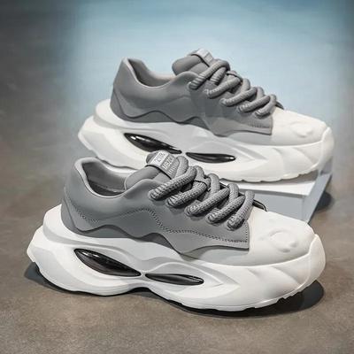 Klobige Sneaker Herren Designer Weiche Sohle Sportschuhe Mode Lässig Mikrofaserleder