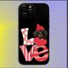 Dachshund Dog Love Phone Case For iPhone 16,15,14,13,12,11,Pro,X,XS,Max,XR,Plus,Mini Soft Black Cover