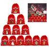 Set mit 12 Festival-Plüsch-Geschenktüten für Weihnachten und Event-Verpackungen, perfekt für kleine Geschenke und Gastgeschenke