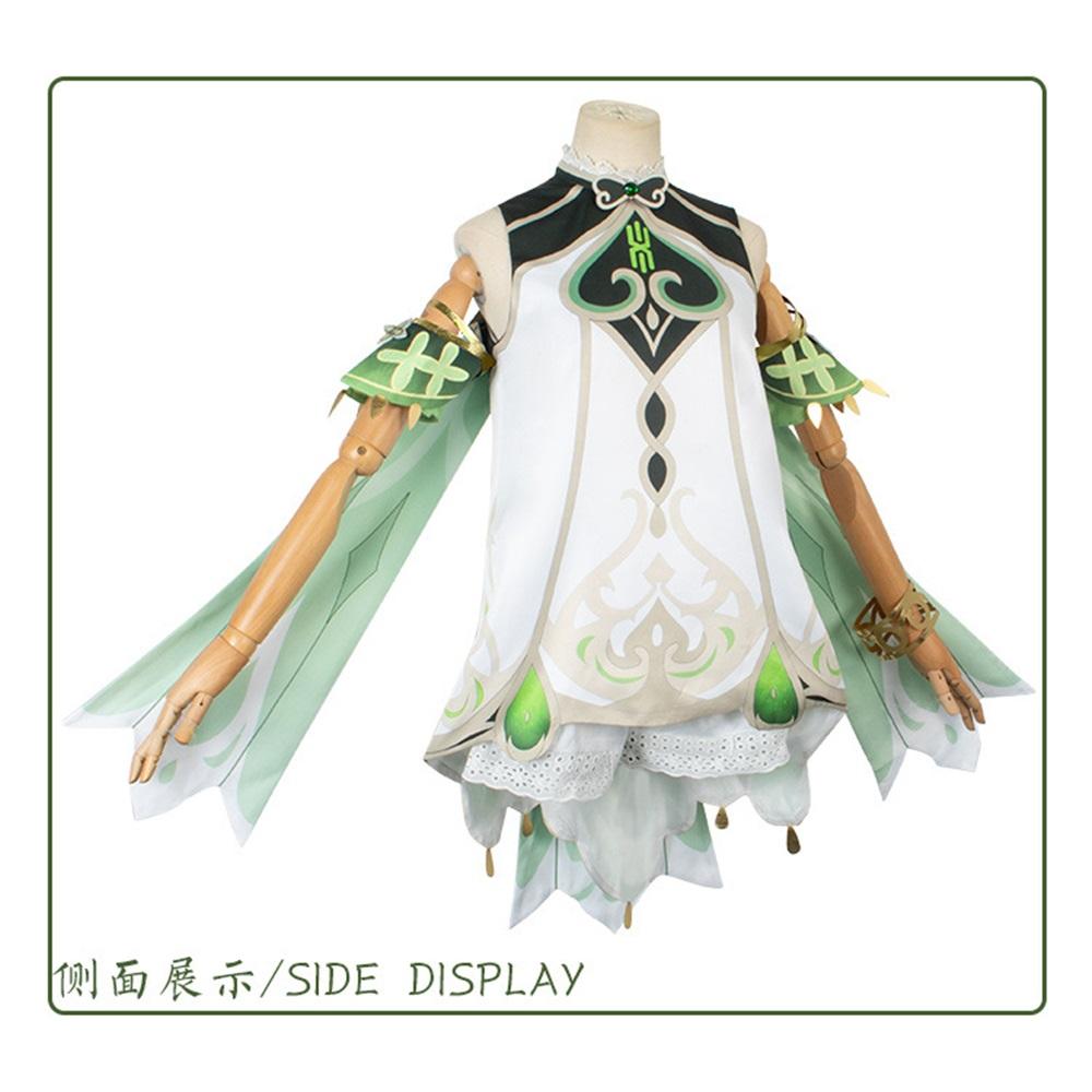 Nahida Cosplay Costume Lesser Lord Kusanali Full Set Dress Ears Wig Nahida outfits for Comic Con
