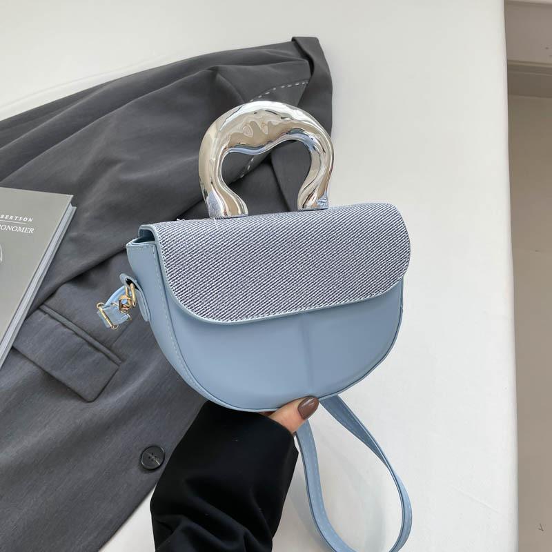 Summer New Niche Design Hand Bag Simple Trend Fashion Shoulder Messenger Bag Solid Color Versatile