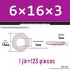 Extra Thick Galvanized Iron Flat Washer, Round, M3-M62
