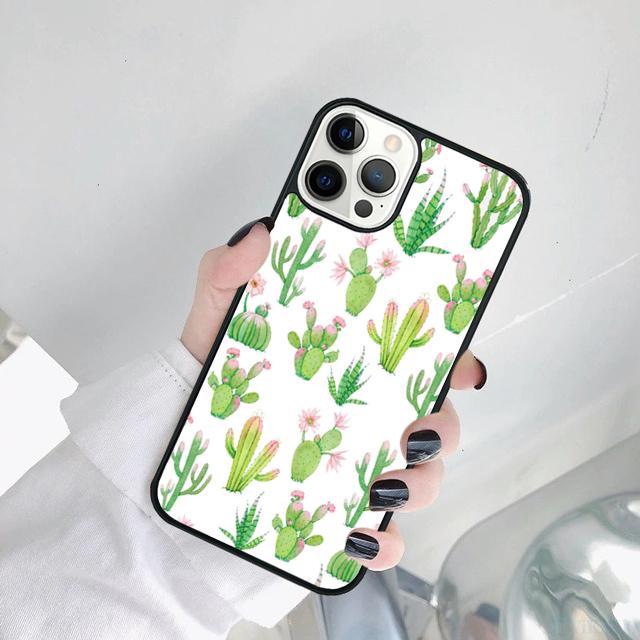 Cactus Pattern Phone Case Cover For iPhone 17 Air 15 Pro MAX 16 Plus 14 12 11 13 coque