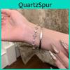 Iris Flower Zircon Cross Bracelet For Women Fashion Jewelry Gift