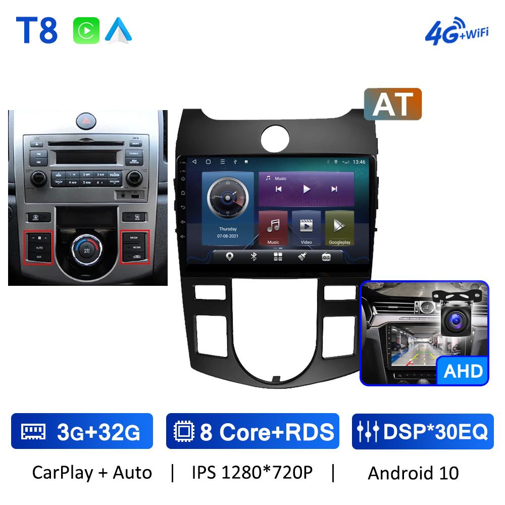 4G WiFi CarPlay Android 10 Car Radio Navigation GPS For Kia Forte Cerato 2 TD 2008 - 2013 Multimedia Video Player Head Unit