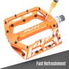 Funn Funndamental Flat BMX/MTB Pedals Set - Wide Platform Bicycle Pedals, 9/16-inch Steel Axle (Turquoise)