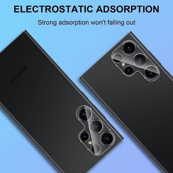 2 x Gehärtetes Glas Kamera-Objektivschutz für Samsung Galaxy S23 Ultra