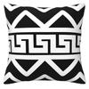 Black - and - White Geometric Pillow Covers, Modern Minimalist StyleLiving Room Sofa Cushion Cover,  Bedroom Room Decoration