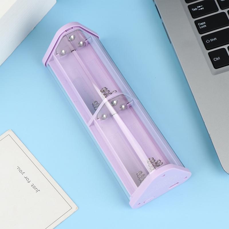 Diy 22.5W Battery Charger Power Bank Case Transparent Pd Quick Charging Case 18650 Battery Case With Led Light