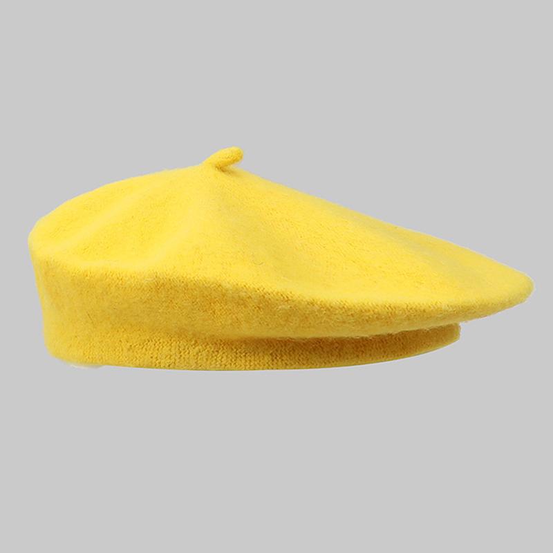 Vintage Damen Mädchen Baskenmütze Künstler Winter Warm Einfache Mütze Kappe Kopfbedeckung Hüte Für Frauen Einfarbige Klassische Mütze Maler Baskenmützen