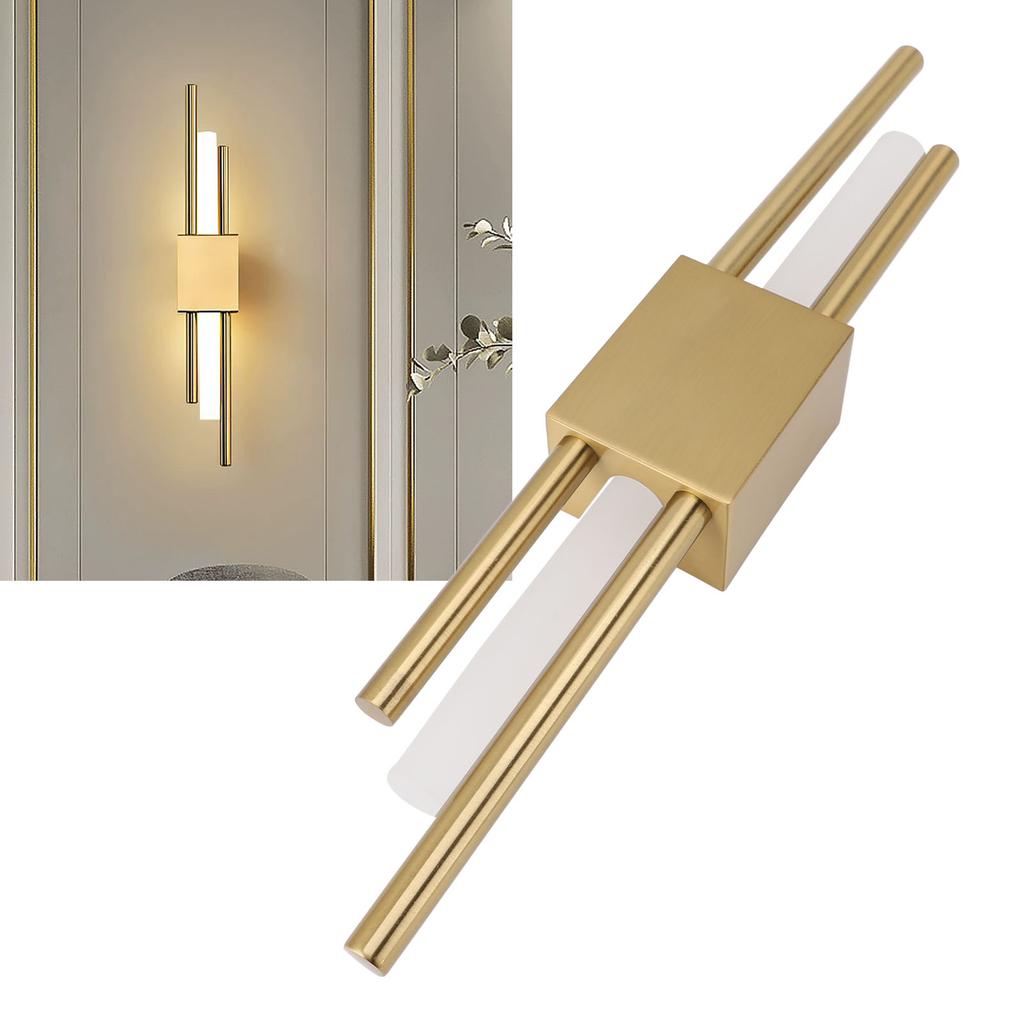 Wall Sconce Iron PC Modern Hardwired Wall Mounted Lamp Lighting Fixture for Bedroom Living Room Hallway Golden