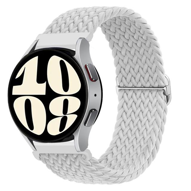 

Ремешок 20 мм/22 мм для Huawei GT 2e 3 4, плетеный браслет Samsung Galaxy Watch 4/5/6/5 pro/6 Classic/gear s3/active 2 Solo, ремешок-петля 22mm Watch Strap белый