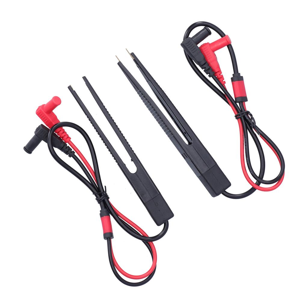 2PCS Multimeter SMD Test Clip Test Tweezers Type Capacitance and Inductance Test Lead LCR Patch Clip