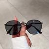 Women Men Sunglases Round Sun Glasses New Women's Metal Frame Fishing Glasses Eyewear UV400 Shades for Lady