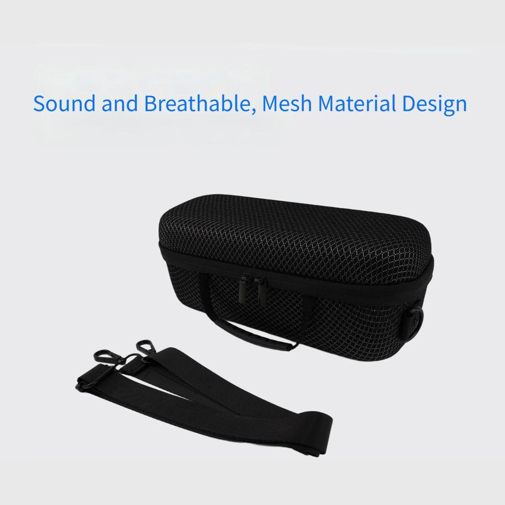 Hard EVA Storage Case For Xiaomi Sound Party Pro Speaker Shock Absorbing Travel Carry Bag With Handle And Strap Black Orange