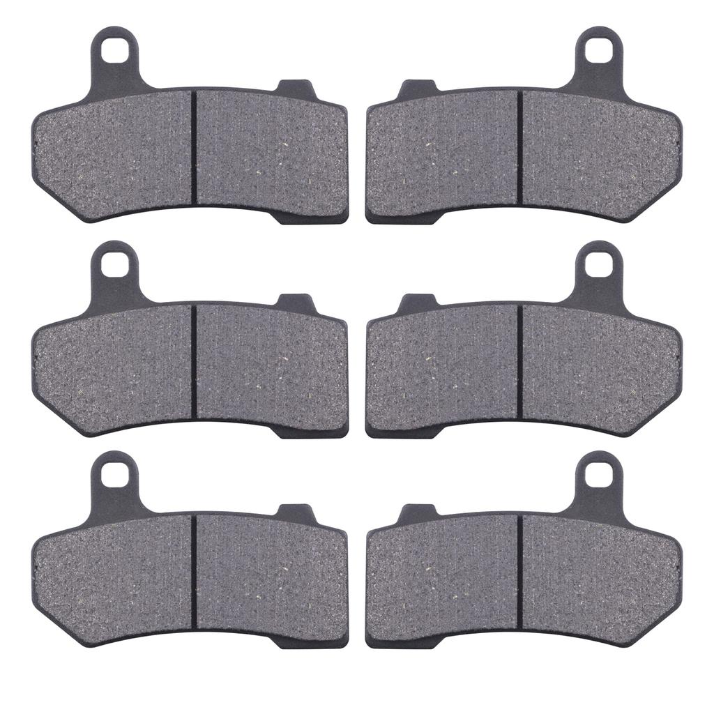 MWMNUN Semi-Metallic Front & Rear Brake Pads Set for Harley Touring FLHX Street Glide