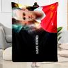 Soccer Player Action Blanket Soft & Cozy Suitable for Office Chair Office Seaside for All Occasions Modern Style Best Holiday Gift for Friends Family