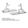1 Pair Stainless Steel Bookend Stable Load-bearing Bookend for Bookshelves And Desks Creative Desktop Ornament Modern Office Decor