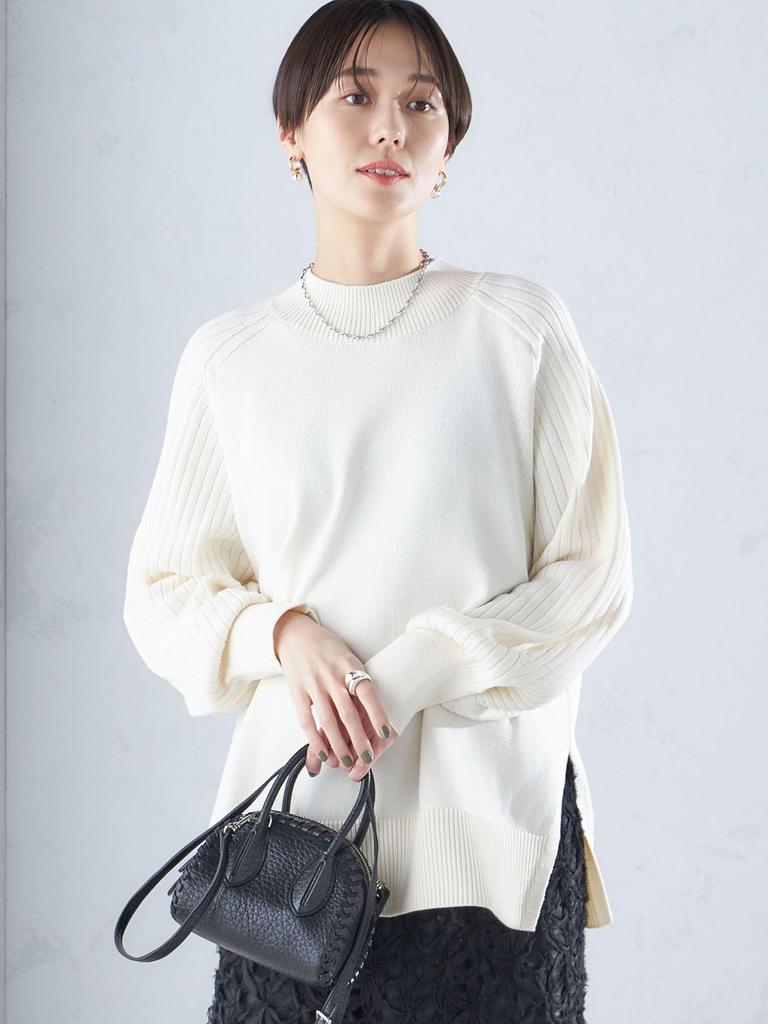 Ships for Women Knitted Mercerized Knit One Pullover, Handwashable, Cotton, Fabric, Size, 316010800, Off-White