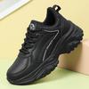 Soft-soled ultra-light casual sports shoes, new autumn and winter leather shoes, spring and autumn student lightweight dad shoes