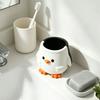 Multifunction Table Storage Box Flowerpot Desktop Organizer Cartoon Penguin Pen Holder  Office