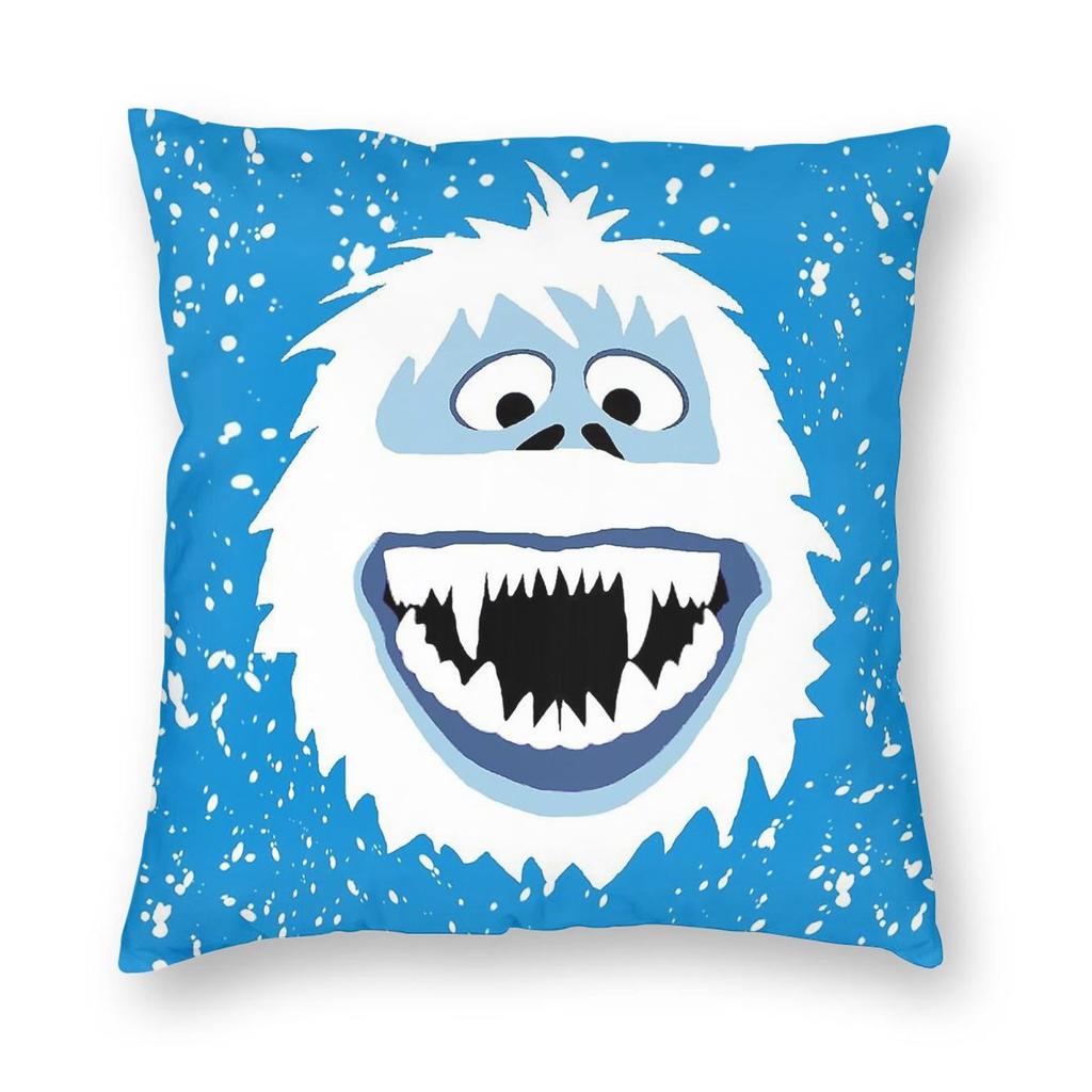 Rudolph Abominable Snow Monster Bumble Square Pillowcase Polyester Linen Velvet Pattern Zip Decor Bed Cushion Cover