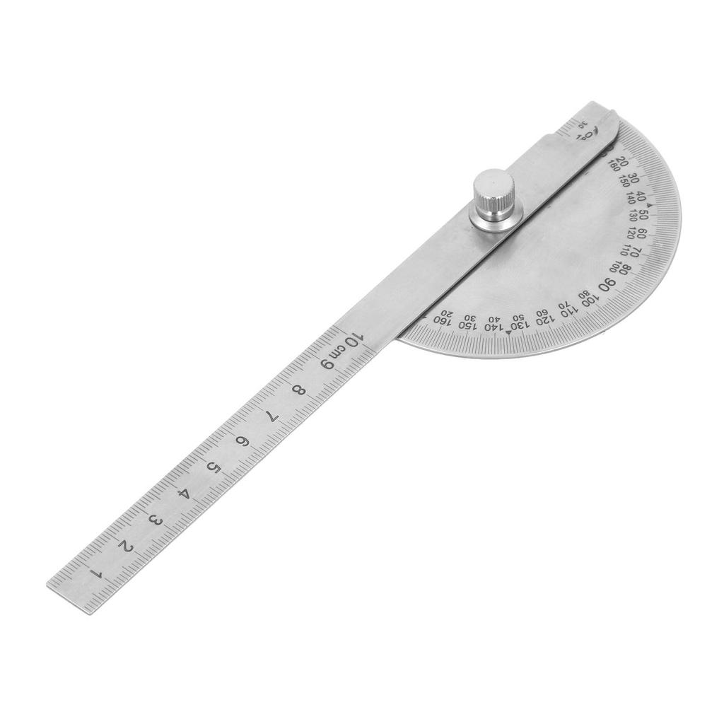 Adjustable Angle Protractor Stainless Steel 180 Degrees High Accuracy Angle Measure Tool for Woodwor