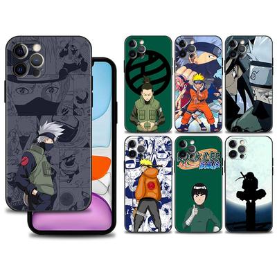Etui na telefon iPhone 11 13 12 pro max 13mini XR X XSmax 8 7 6 6s 12mini 5 5S okładka silikonowa osłona Naruto Kakashi i Jiraiya