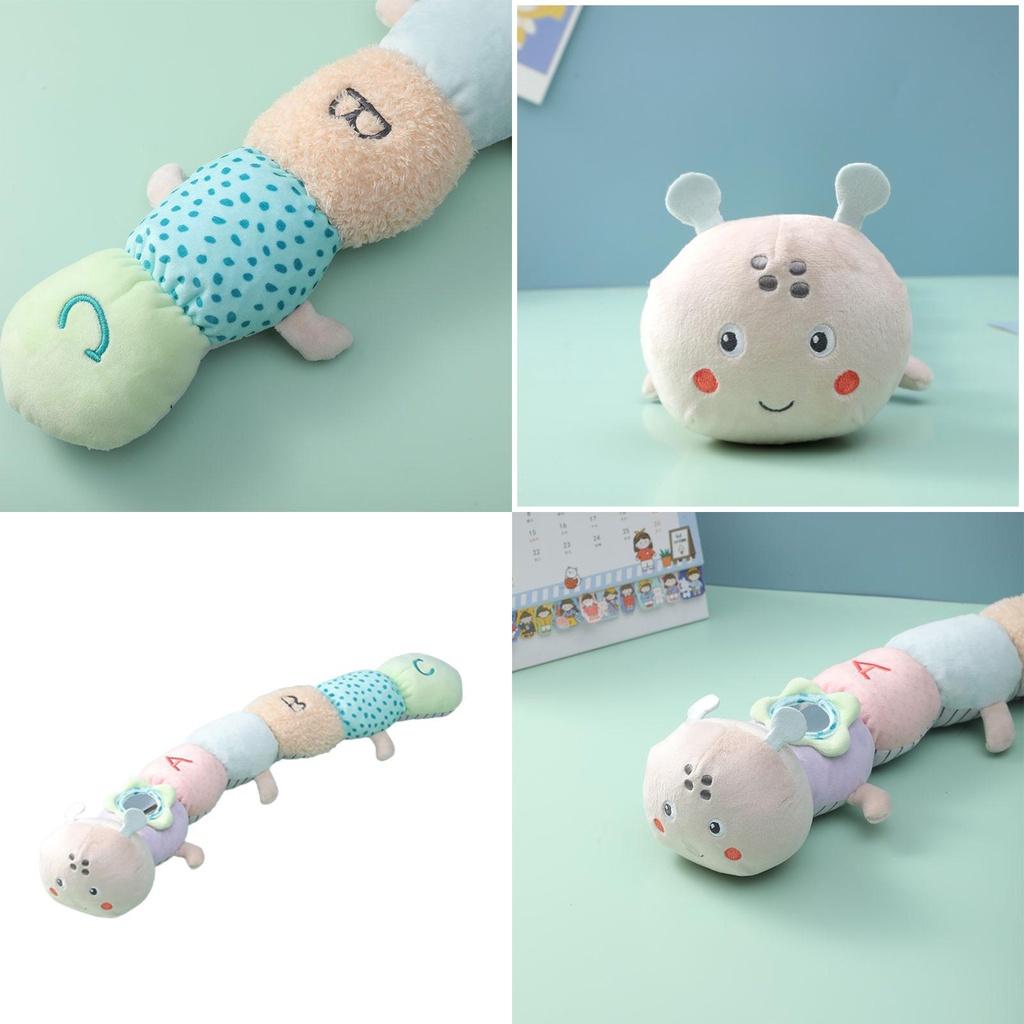 Aibi Plush Toy Caterpillar Doll Educational Pillow For Babies 0-3 Years Old