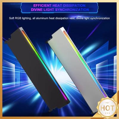 Desktop Computer RAM Heatsink 5V 3PIN ARGB AURA Sync RAM Heatsink Radiator DDR3 DDR4 DDR5 Heat Sink Cooler Computer Accessories