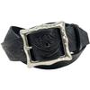 WING LEATHER Tochigi Leather Belt for Men, Genuine Leather, Casual, Made In Japan, Cowhide, Domestic, Stylish, Embossed, 40mm, L Size, Black (w072)