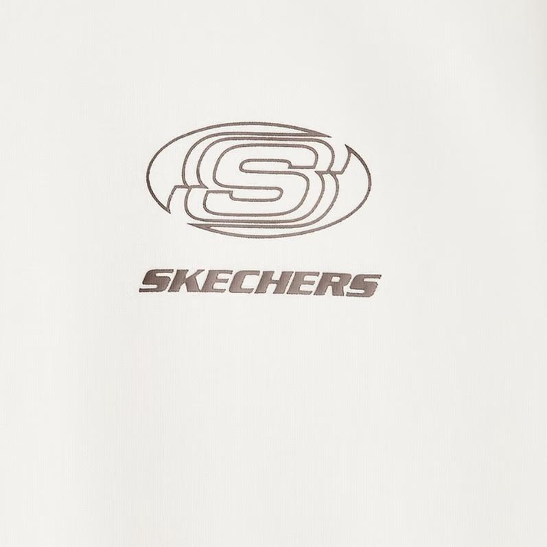 Skechers Fleece Lined Warm Sports Casual Commuter Comfortable Loose Soft Skin Friendly Logo Round Neck Pullover Sweatshirt L324U189-0074