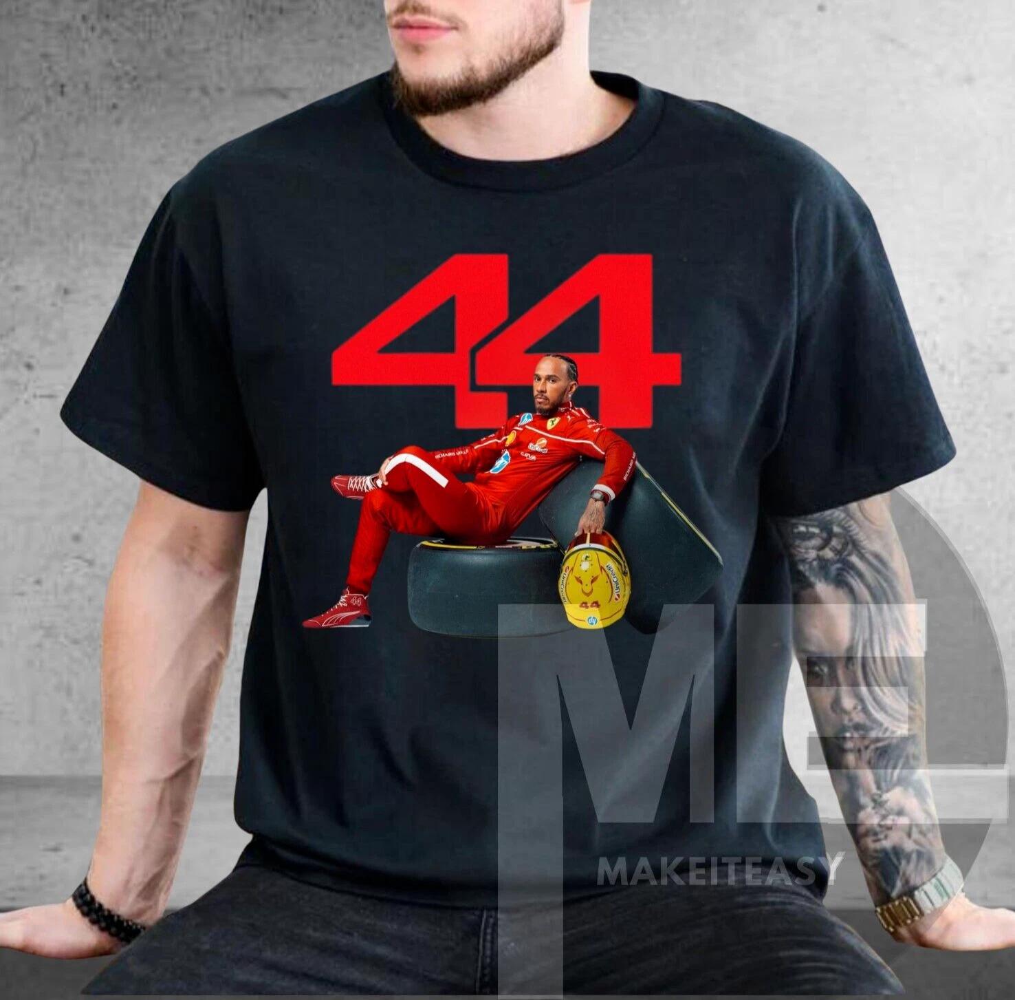 Men s and Women s T-shirts Lewis Hamilton 44 F1 T-shirt 2025 Unisex Tee Fan Gift L
