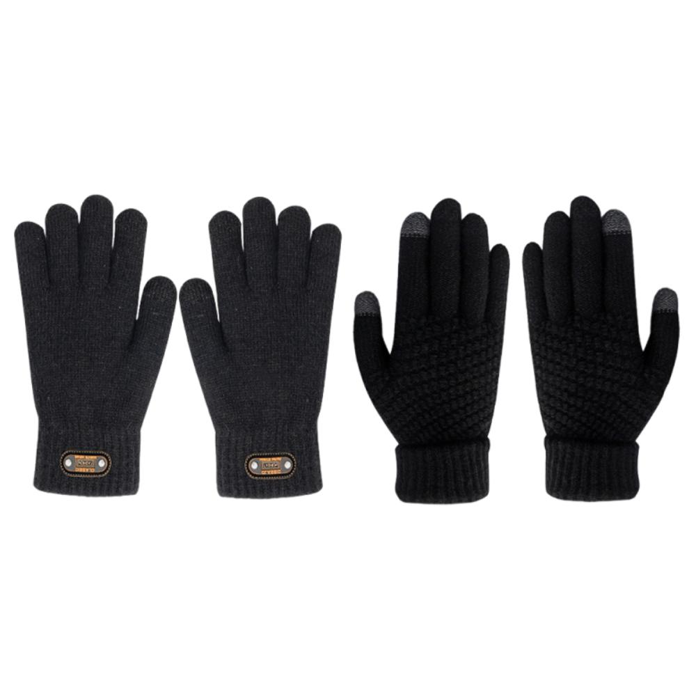 

2Pairs Windproof Winter Cycling Gloves Warm Riding Protective Mittens Riding Equipment 2Pairs