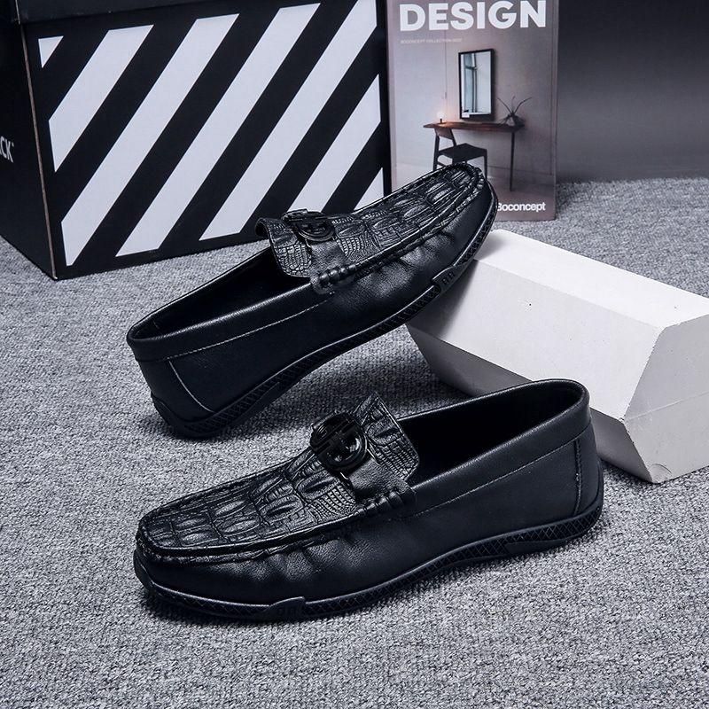 

Лоферы Туфли Мягкий Круглый Носок Формальные Анималистичный Принт Деловые Мокасины Плоская Кожа Мужские Социальные Ретро Размер 45 Мужская Повседневная Обувь 44