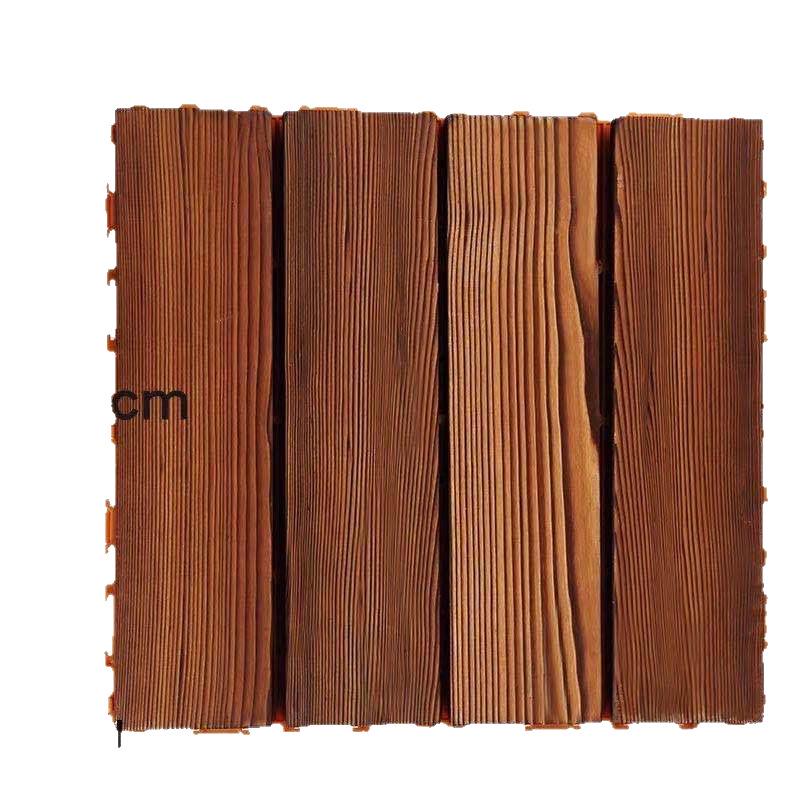 Tablas de Suelo de Madera Antisépticas para Exteriores para Jardín, Balcón y Patio