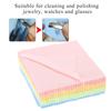 50 Stück Schmuckreinigungszubehör Poliertuch zum Wischen von Platin Silber