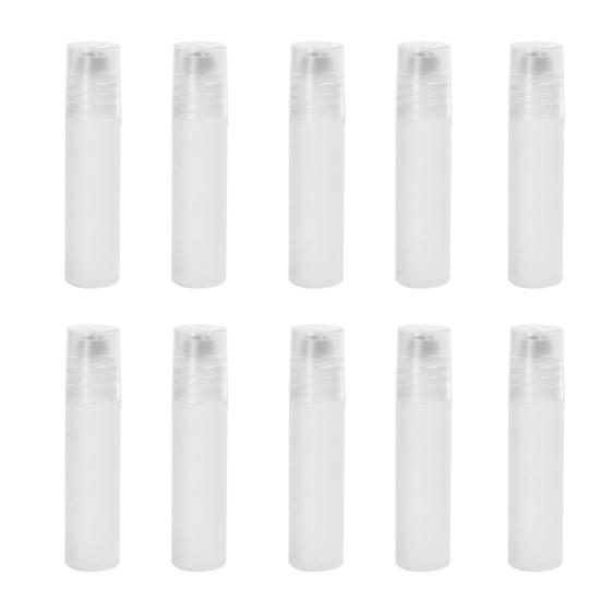 10 шт. пустой прозрачный шариковый флакон пластиковый контейнер для эфирных масел духов