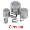 Aluminiummaterial Aluminium-Kabelklemmen Doppelbohrung Crimp-Hülse für Kabel Mechanische Befestigung