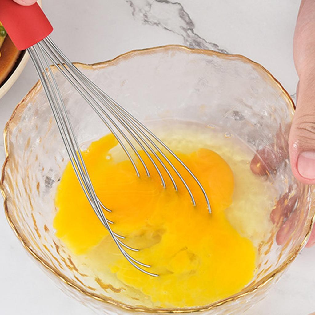 Professional Eggs Beater with Comfortable Handle Stainless Steel Cream Whipper Practical Stirring Whisk for Easy Use