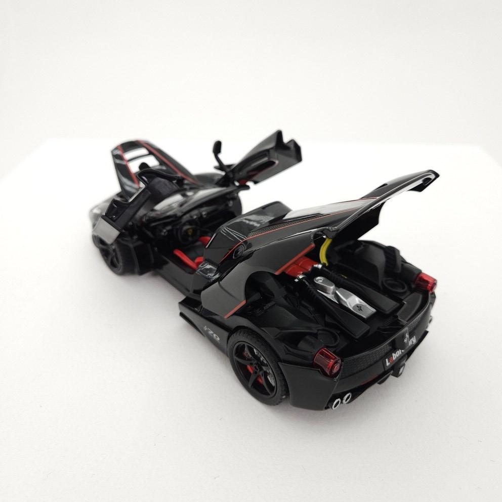 1:24 Ferrari LaFerrari Schwarzes Diecast Sportwagenmodell