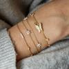 Minimalist Style, Simple Female Personality Butterfly Inlaid With Diamonds, Flower Bracelet 4-Piece Set