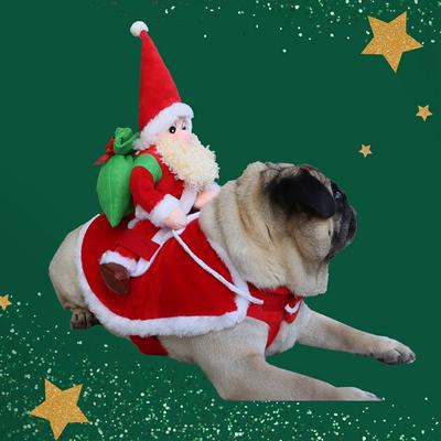 Noel Evcil Hayvan Kıyafeti Noel Baba Köpek Kostümü Noel Baba Sürme Evcil Hayvan Cosplay Kostümleri