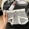 Ladies Summer Lovely Polka Dot High Spring Breathable Crotch Waist Triangle Briefs